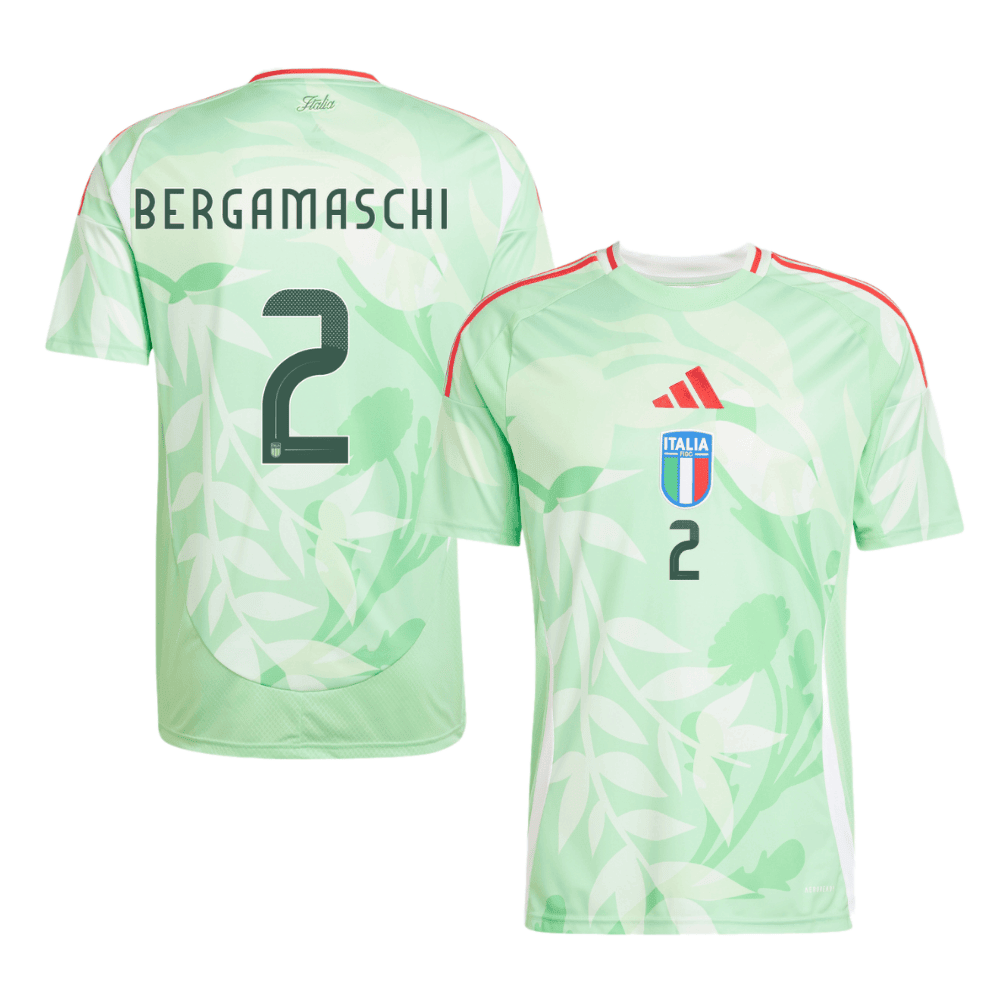 Valentina Bergamaschi 2 Italy Women's National Team 2025/26 Away Men Jersey - Green