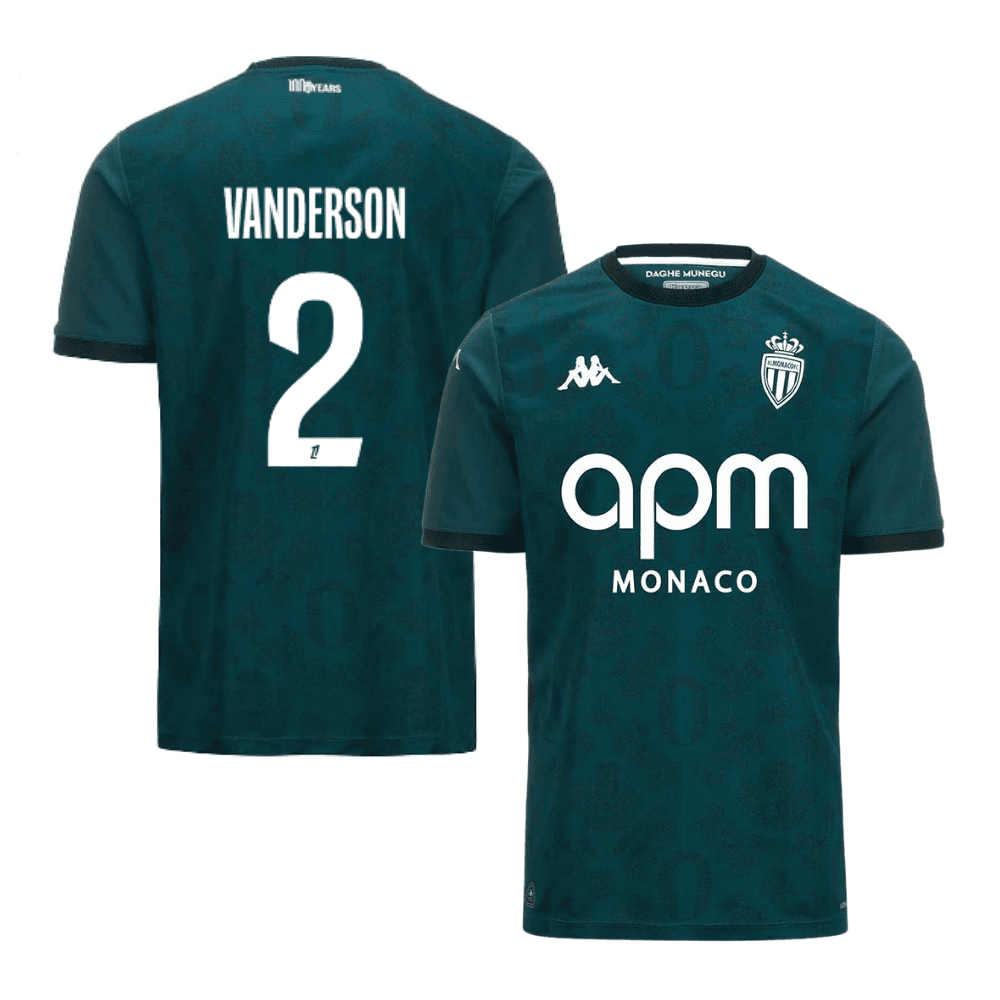 Vanderson 2 AS Monaco 2024/25 Away Men Jersey - Green