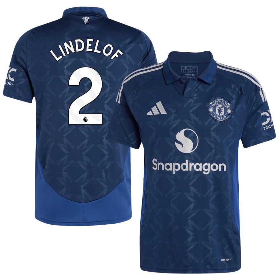 Victor Lindelöf 2 Manchester United 2024/25 Away Jersey - Men, Blue