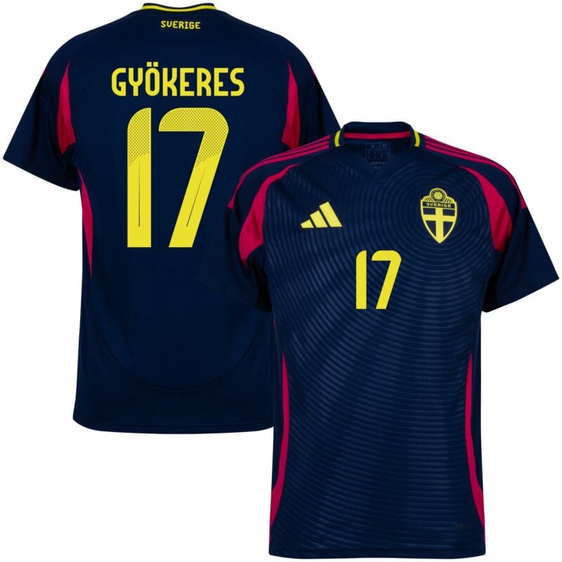 Viktor Gyökeres 17 Sweden National Team 2024 Away Men Jersey - Navy