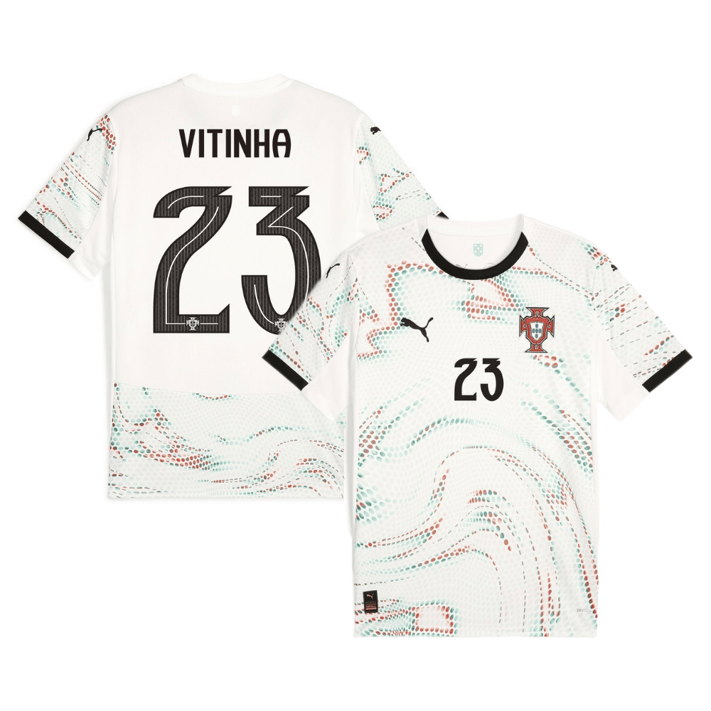 Vitinha 23 Portugal National Team 2025/26 Away Men Jersey - White