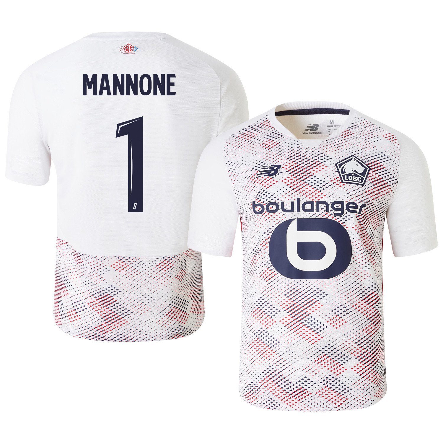 Vito Mannone 1 LOSC Lille 2024/25 Away Men Jersey - White
