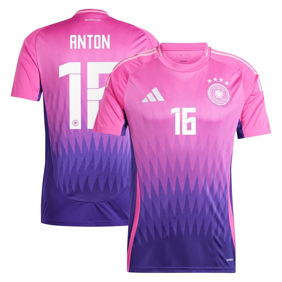 Waldemar Anton 16 Germany National Team 2024 Away Men Jersey - Pink