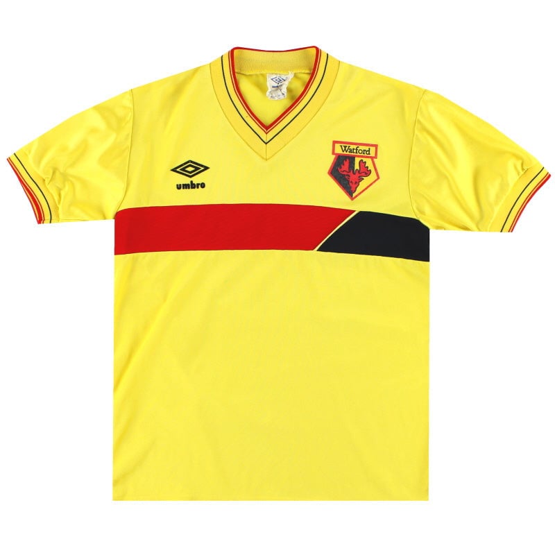 Watford F.C. 1985/88 Home Retro Men Jersey - Yellow