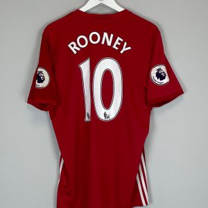 Wayne Rooney 10 Manchester United 2016/17 Home Men Retro Jersey - Red