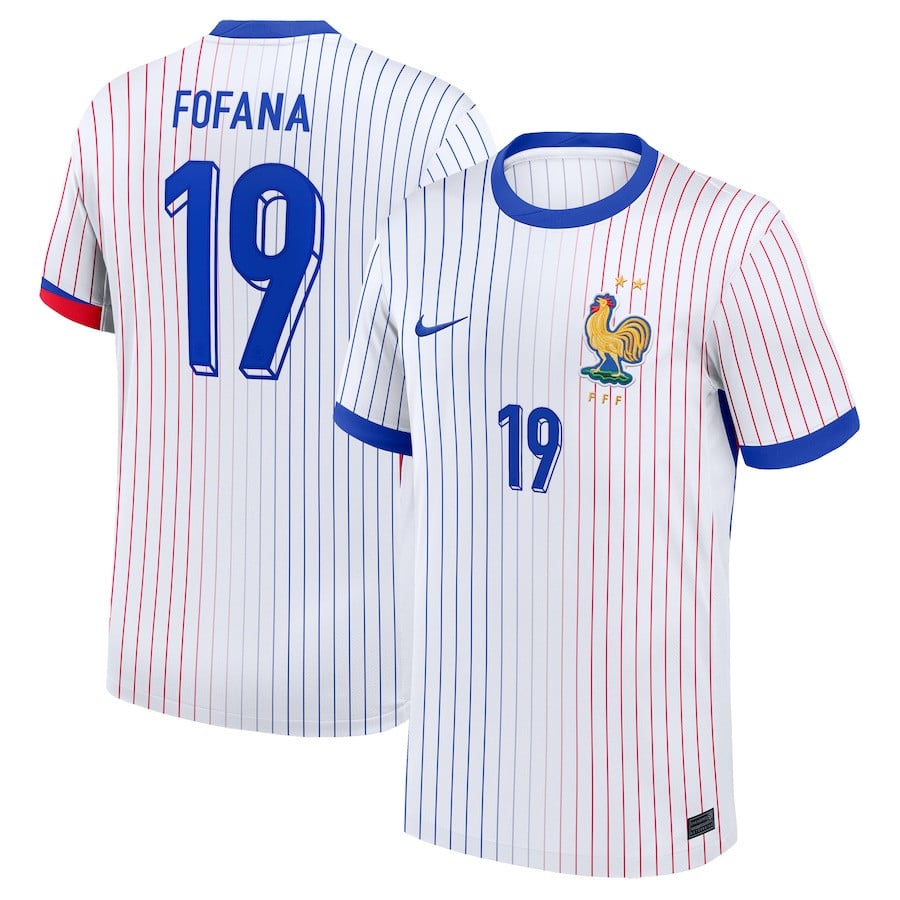 Wesley Fofana 19 France National Team 2024 Away YOUTH Jersey - White