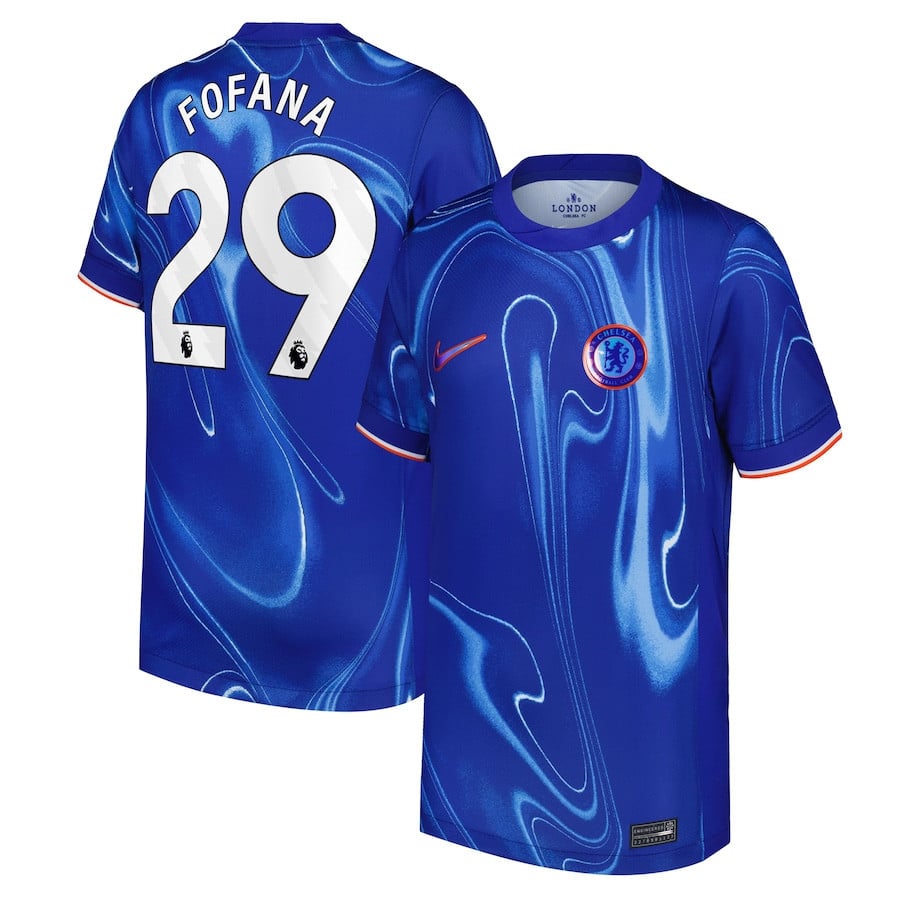Wesley Fofana 29 Chelsea 2024/25 Home YOUTH Jersey - Blue