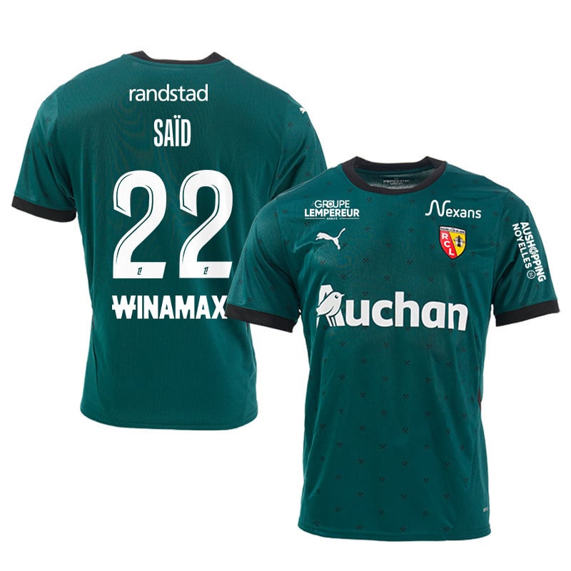 Wesley Saïd 22 RC Lens 2024/25 Away Men Jersey - Green