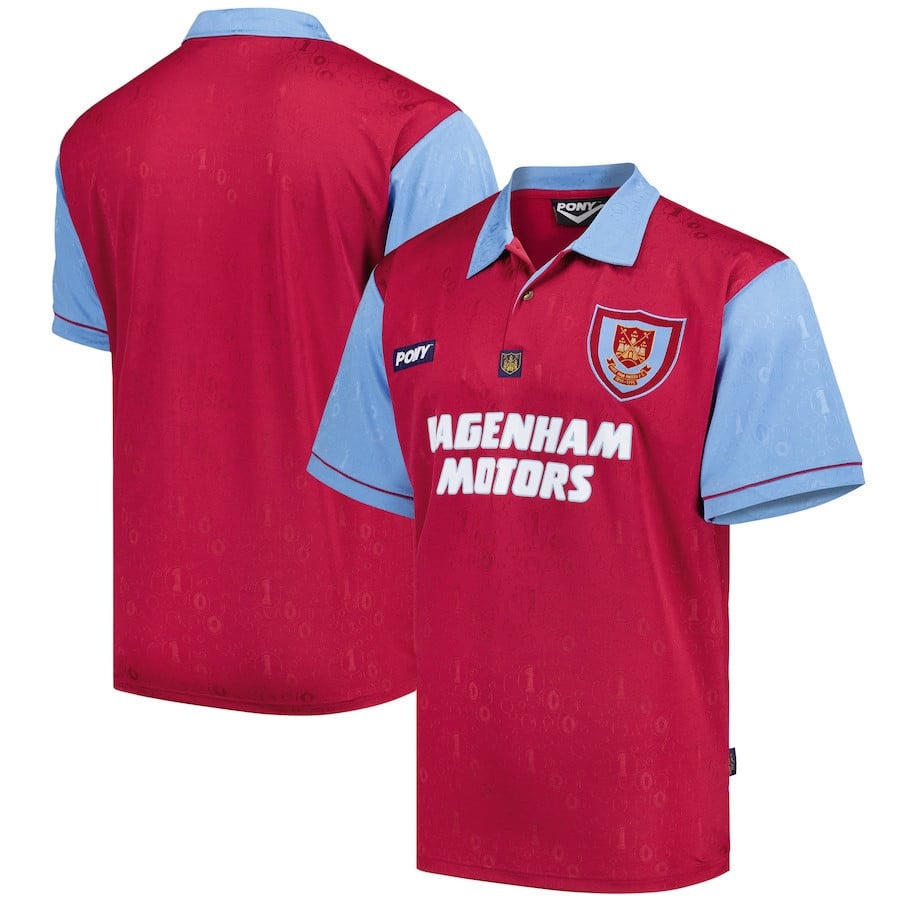 West Ham United 1995-97 Retro Centenary Home Jersey - Men, Red