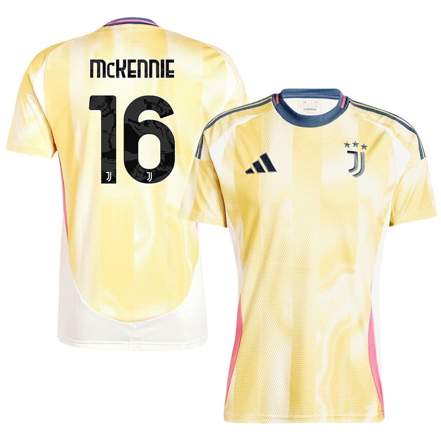 Weston McKennie 16 Juventus 2024/25 Away Men Jersey - Yellow