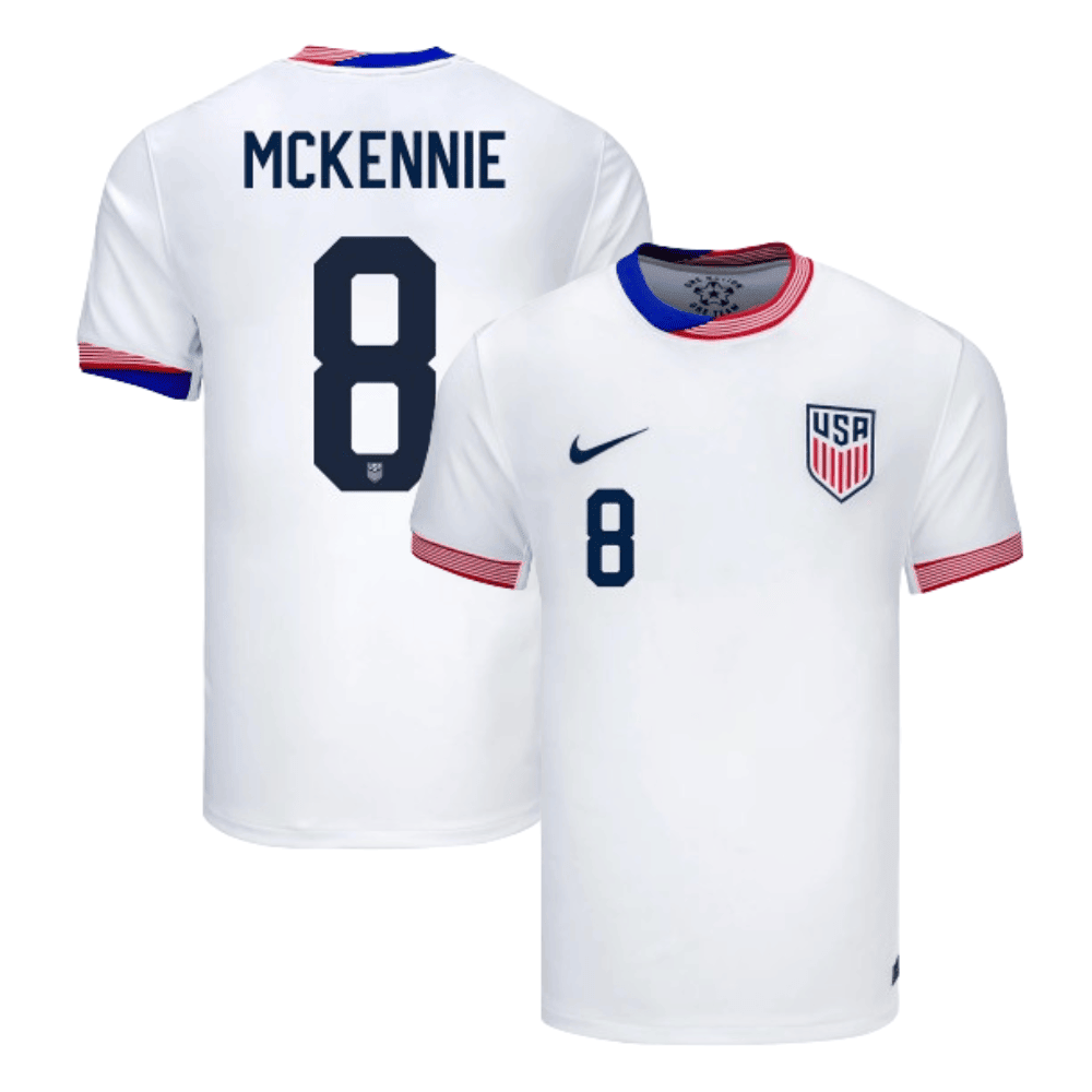 Weston McKennie 8 USMNT 2024 American Classic Home Stadium Men Jersey - White