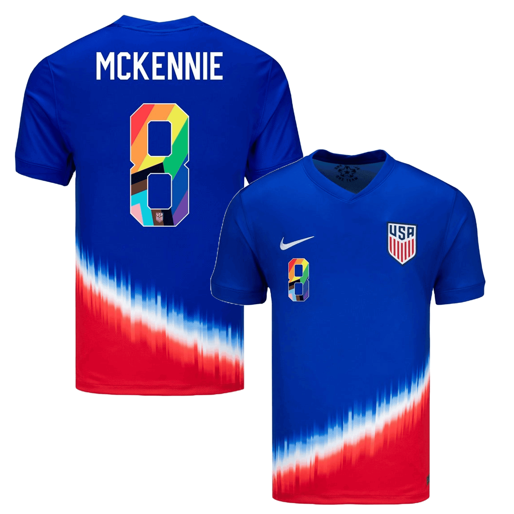 Weston McKennie 8 USMNT 2024 Pride-Themed Away Jersey - Men