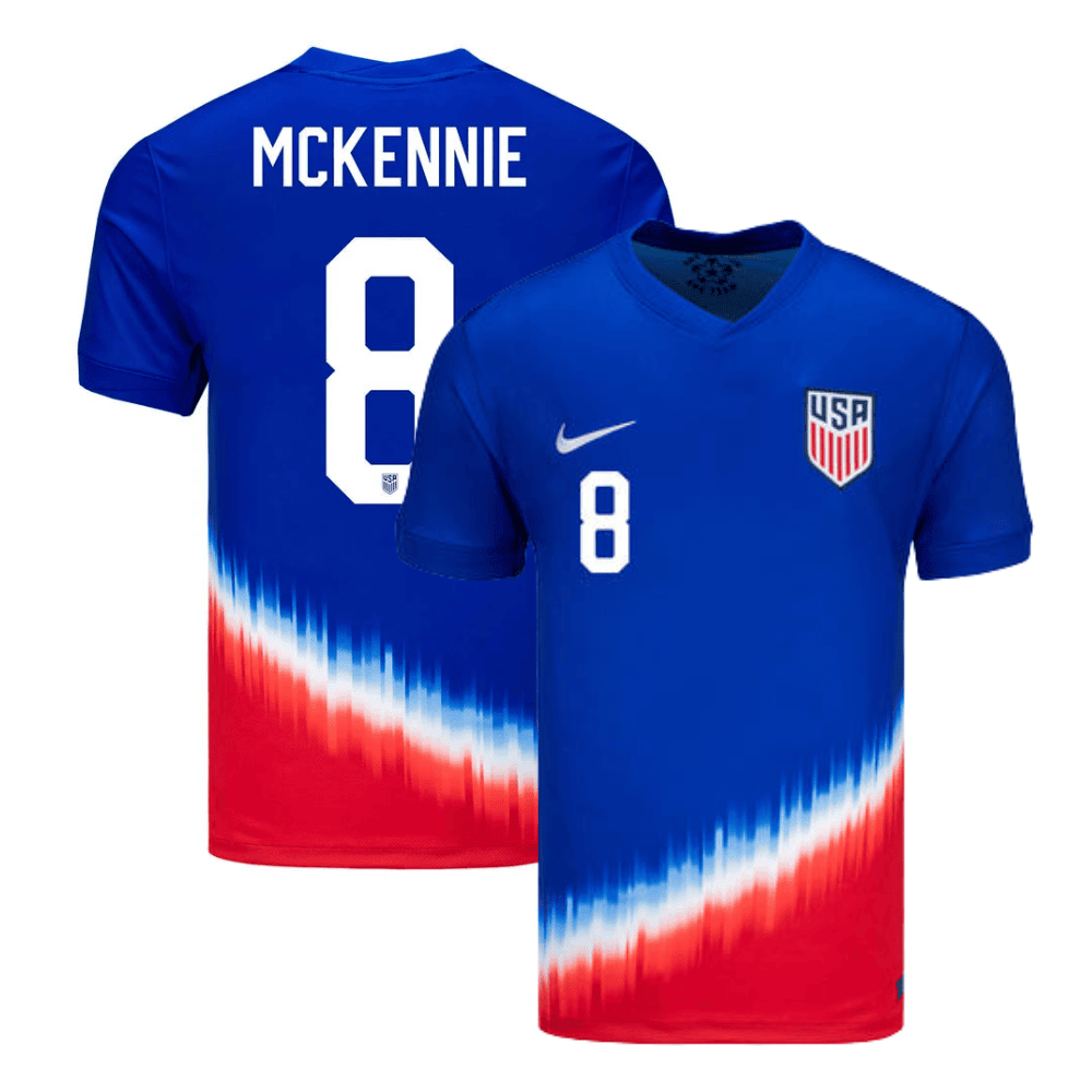 Weston McKennie 8 USWNT 2024 American Icon Away Stadium Jersey - Men Blue