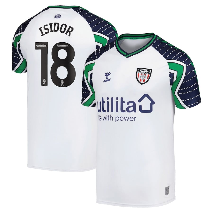 Wilson Isidor 18 Sunderland A.F.C. 2024/25 Away Men Jersey - White