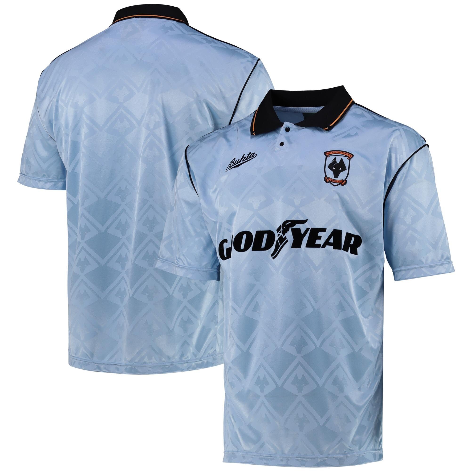 Wolverhampton Wanderers 1992 Away Jersey - Men, Sky Blue