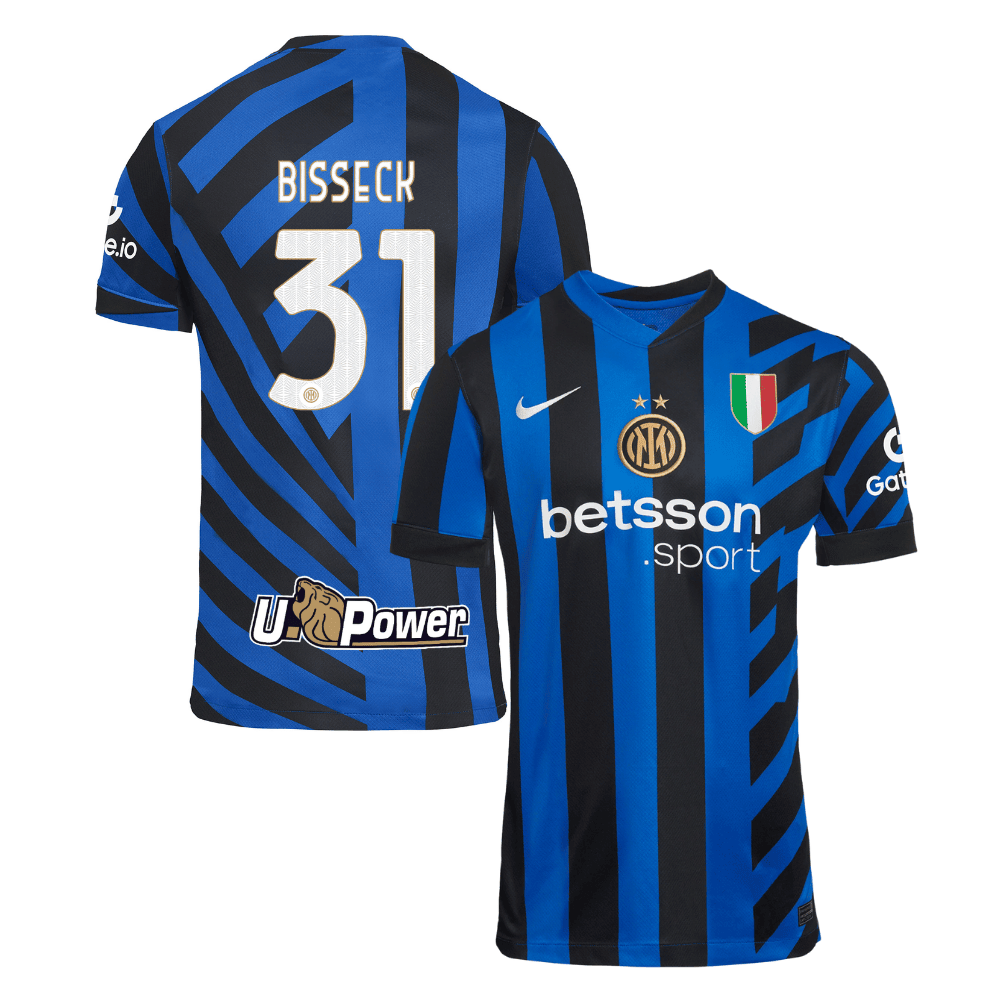 Yann Aurel Bisseck 31 Inter Milan 2024/25 Home Men Jersey - Blue