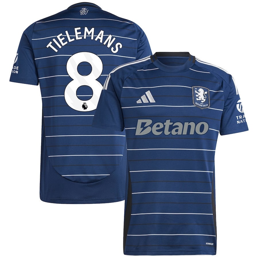 Youri Tielemans 8 Aston Villa 2024/25 Third Men Jersey - Navy