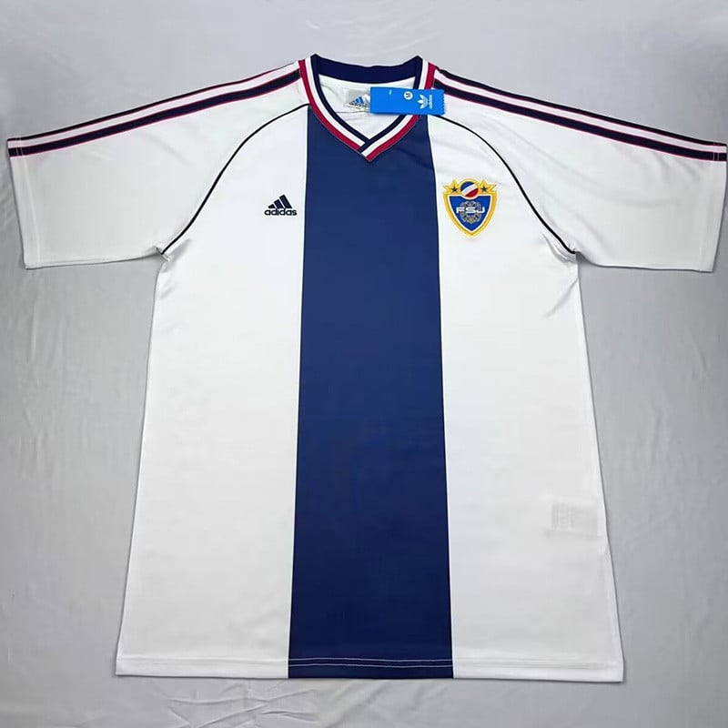 Yugoslavia 1999 Away Retro Men Jersey - White