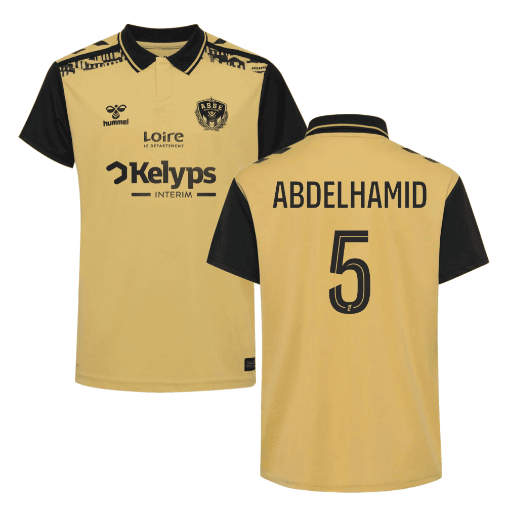 Yunis Abdelhamid 5 AS Saint-Étienne 2024/25 Third Men Jersey - Yellow
