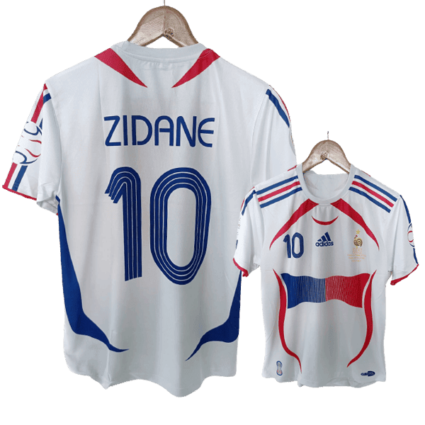 Zinedine Zidane France 2006 World Cup Retro Men Jersey - White