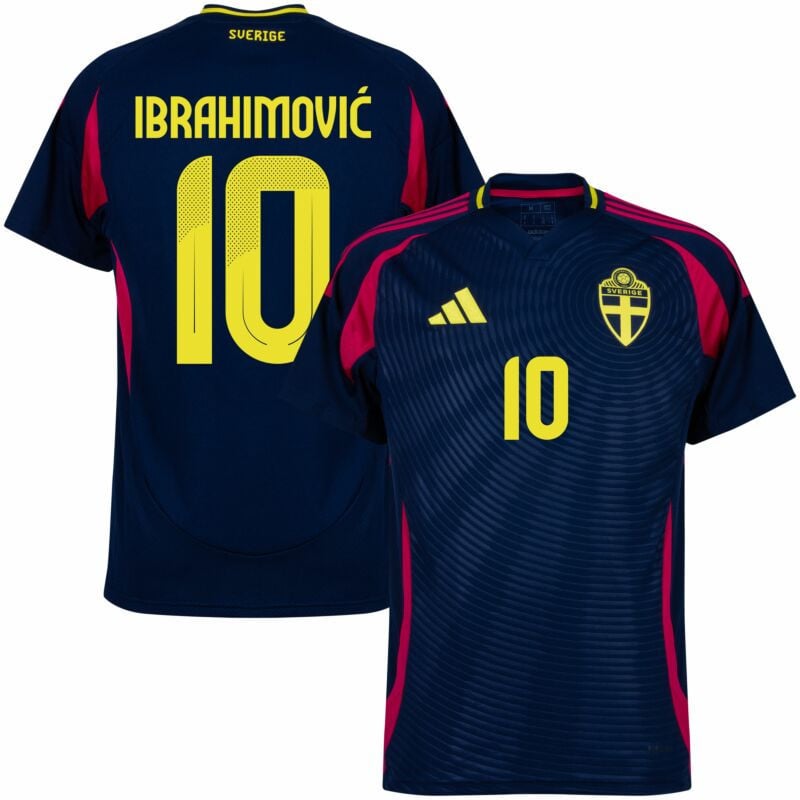 Zlatan Ibrahimović 10 Sweden National Team 2024 Away Men Jersey - Navy