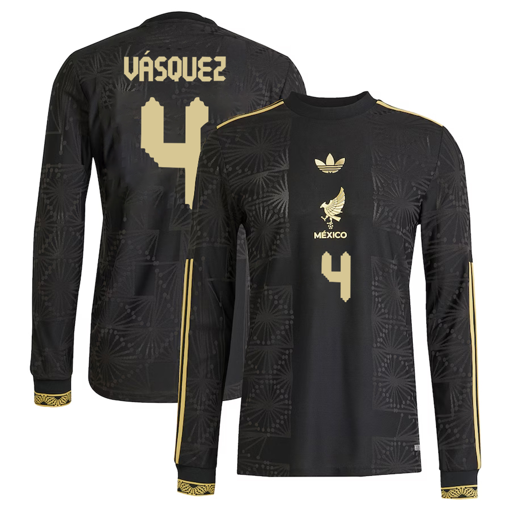 Johan Vásquez #5 Mexico National Team 2025 Third Long Sleeve Jersey