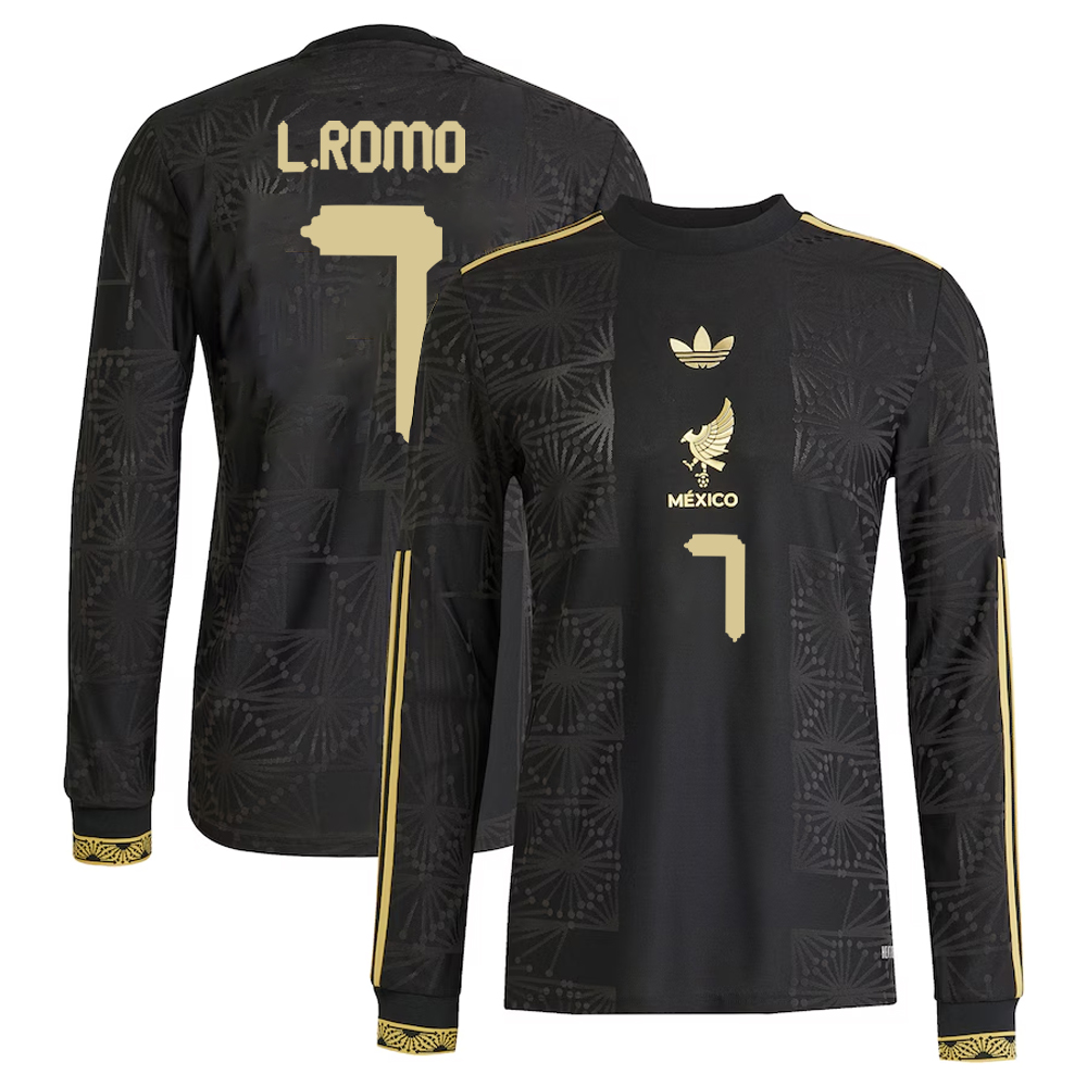Luis Romo #7 Mexico National Team 2025 Third Long Sleeve Jersey