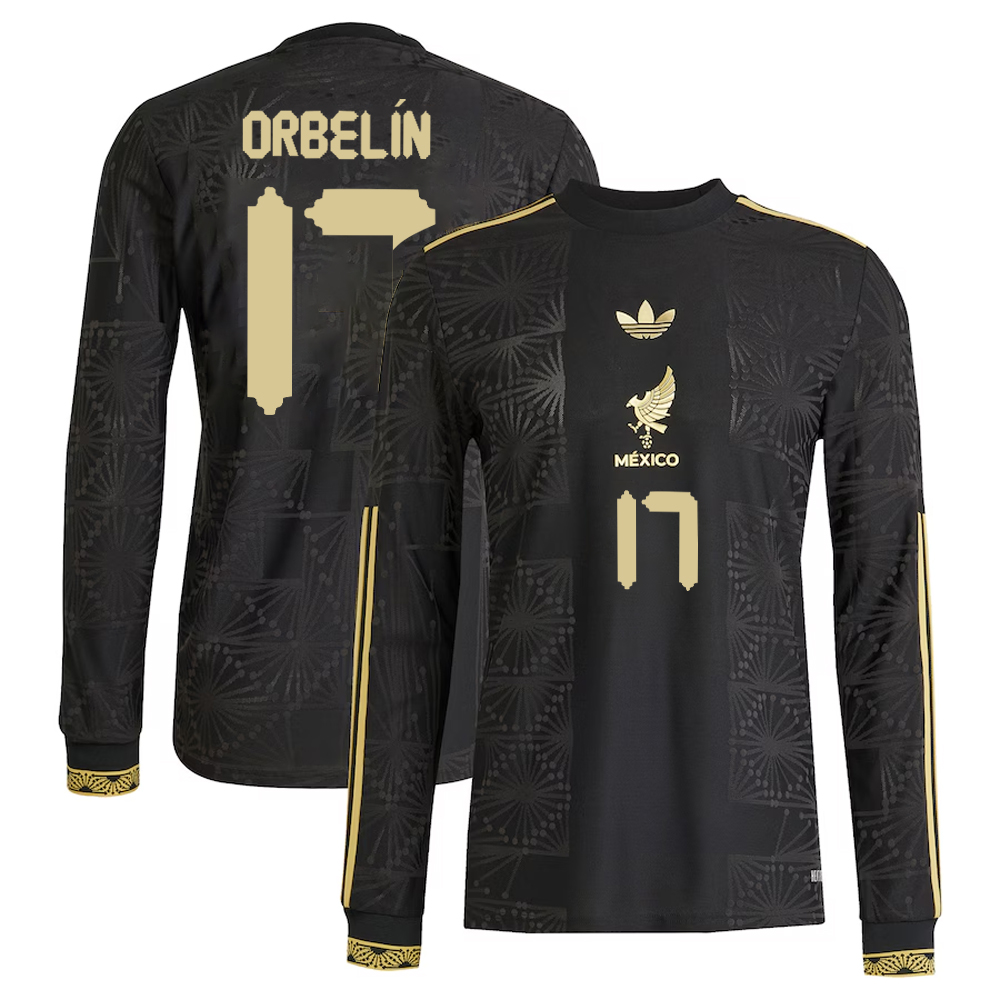Orbelín Pineda #17 Mexico National Team 2025 Third Long Sleeve Jersey